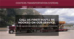 Desktop Screenshot of cooterstransportationsystems.com
